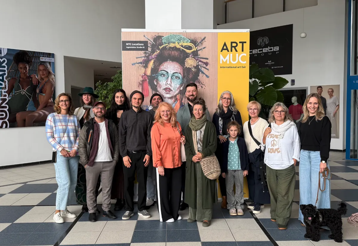 Mitglieder der Akademie beim Treffen auf der ArtMUC in München